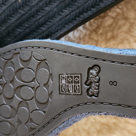 Adorable NWT IOB Coach Kit Wedge Print Denim Sandals ๐๐ผ - Picture 11 of 16